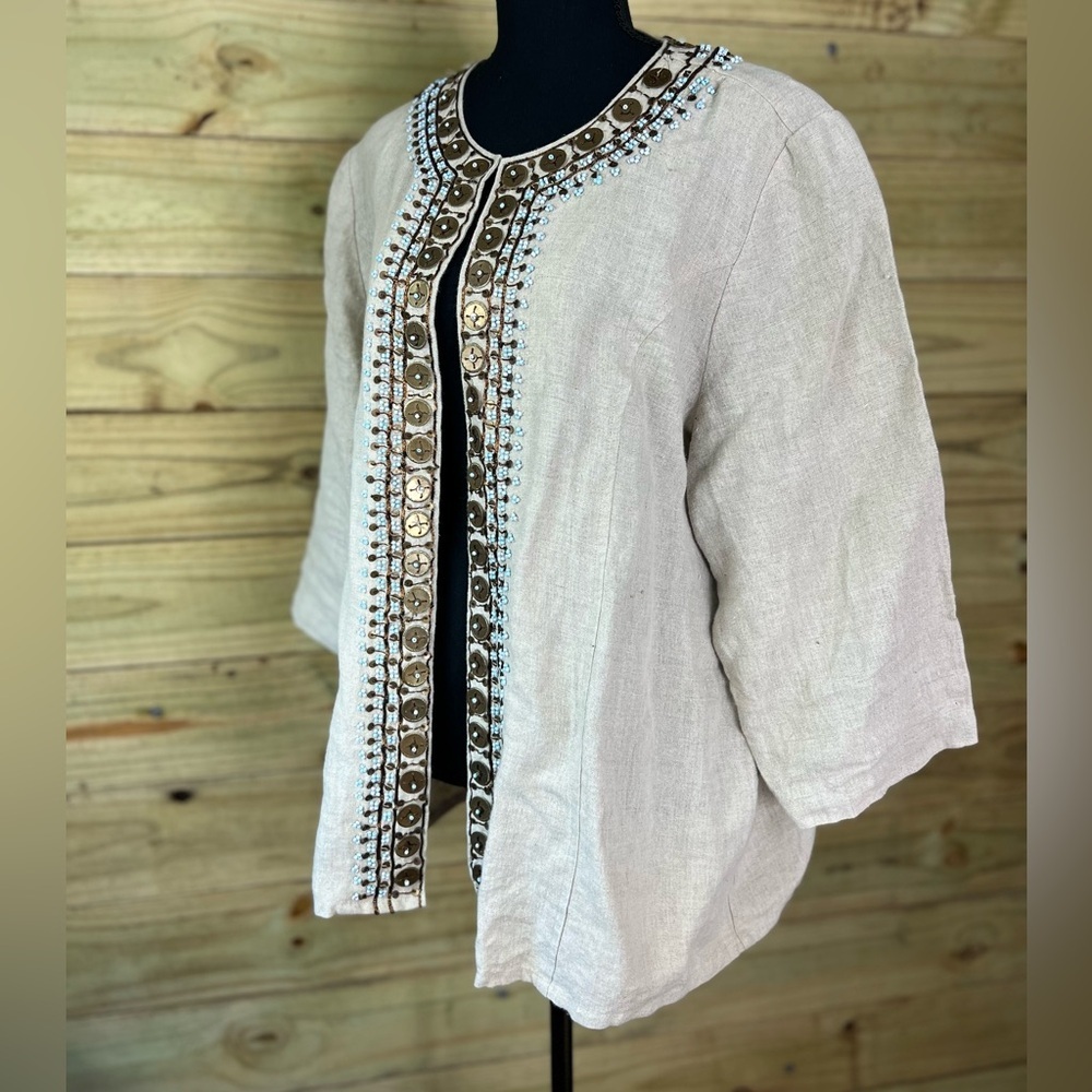 Chico’s size large linen jacket​